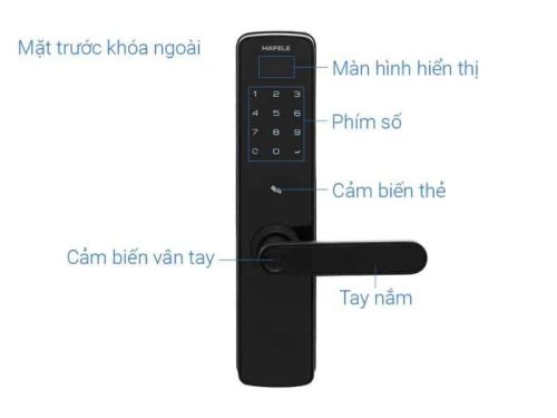 Cấu tạo Khóa cửa điện tử Hafele DL7100 912.05.498