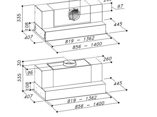 Máy hút âm tủ Dudoff-Aura(HB-S02S90) 1 dudoff aura hb s02s90 1