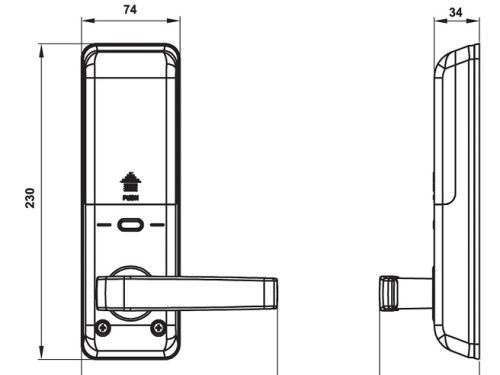 Khóa điện tử Hafele EL7700-TCS 912.20.560 1 hafele el7700 tcs 912 20 560 1