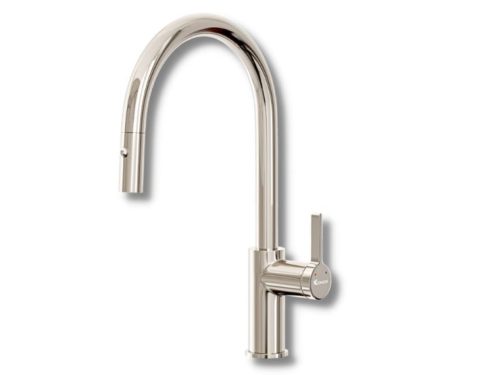 Vòi rửa bát rút dây Konox Alto Nickel