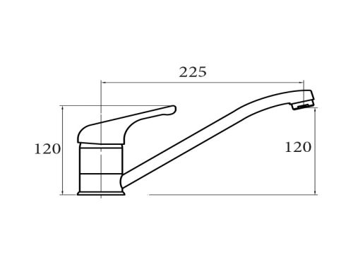 Vòi rửa bát Cata CBB 2 voi rua bat cata cbb 2