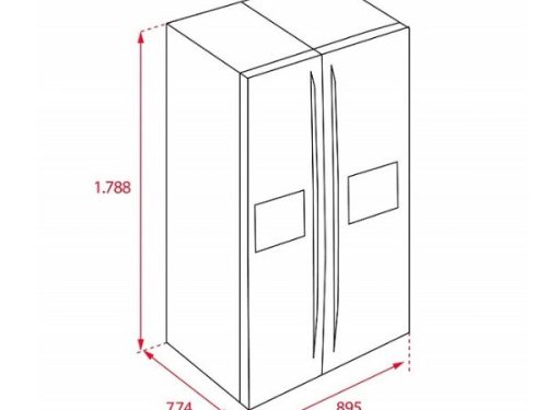 Kích thước của Tủ lạnh SBS Teka RLF 74925 SS EU