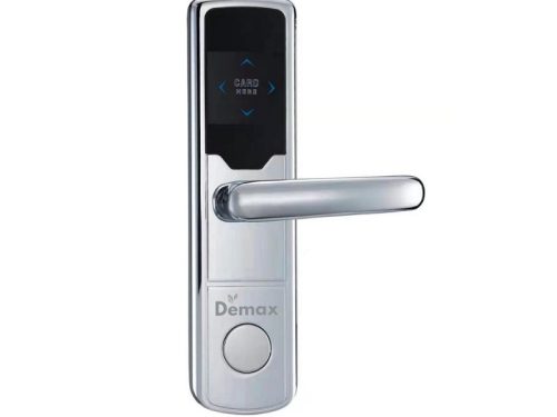 Khóa cửa điện tử Demax HSL606S - Silver - Khóa khách sạn tích hợp đầu đọc thẻ