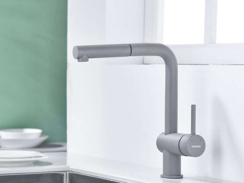 Vòi rửa bát Hafele HT21-GH1P254 577.55.590 màu xám