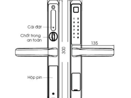 Khóa cửa điện tử chống nước Demax SL606 BL App Wifi 1 sl606 bl app wifi 1 2