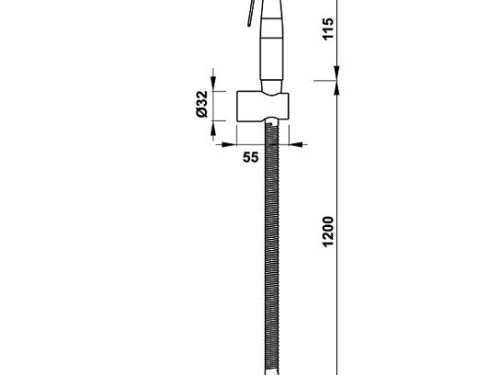 Vòi Xịt Vệ Sinh Hafele 485.95.032 1 kích thước Vòi Xịt Vệ Sinh Hafele 485.95.032