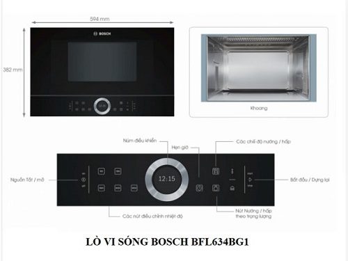 Ảnh Lò vi sóng Bosch BFL634GB1