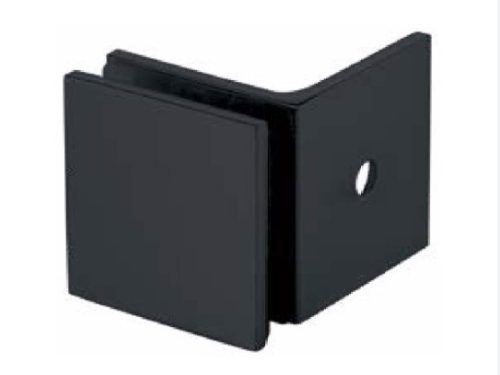 Kẹp kính - tường 90º có đế màu đen Hafele 981.77.911