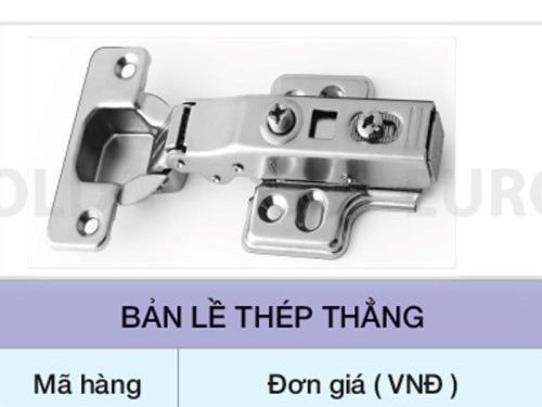 Bản lề thép thẳng Eurogold W01
