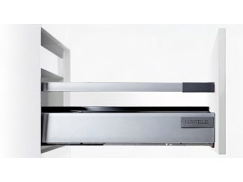 Ray hộp Hafele 552.79.085 Alto B199 500mm, trắng, nắp kim loại