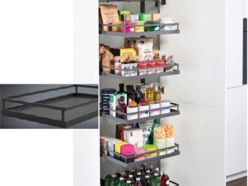 Kệ đựng thực phẩm 5 tầng Kesseböhmer Tandem Solo Hafele 549.77.496