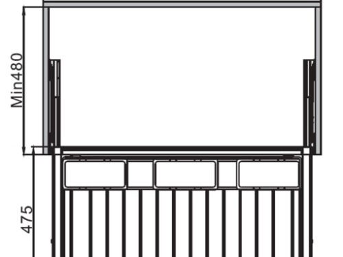 Móc Treo Quần 800mm Với Hộp Nhựa Hafele 807.95.113