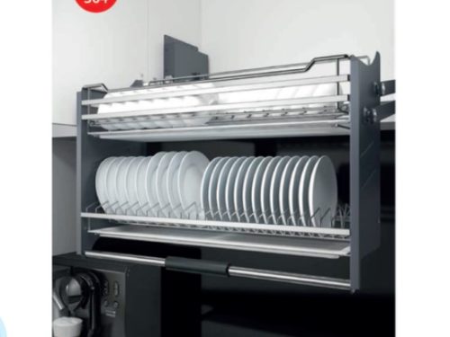 Giá bát đĩa nâng hạ inox 304 Inoxen BNH304-70