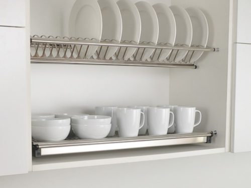 Giá để bát đĩa inox cố định 2 tầng Inoxen BV90