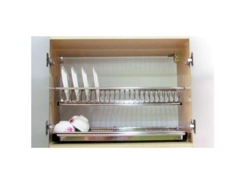 Giá bát đĩa 2 tầng tủ trên dạng V inox Faster RS900S