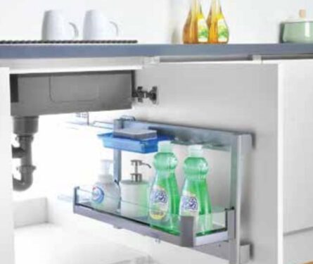 Giá đựng chai lọ tẩy rửa nan tròn Eurogold EU0725