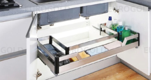 Giá đựng chai lọ tẩy rửa nan tròn Eurogold EUS900