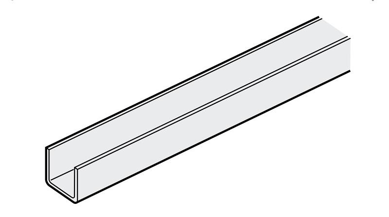 Ray dẫn hướng dưới 4000mm dạng chữ U Hafele 940.42.401 Ray dẫn hướng dưới 4000mm dạng chữ U Hafele 940.42.401