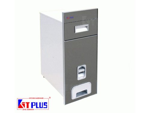 Thùng gạo mặt gương bạc Kit Plus RB.29A