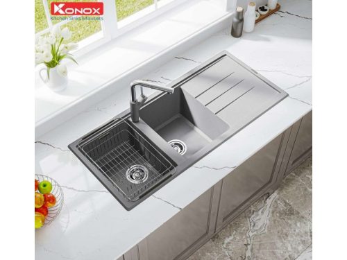 Chậu rửa bát Konox Granite Phoenix 1160 - Grey