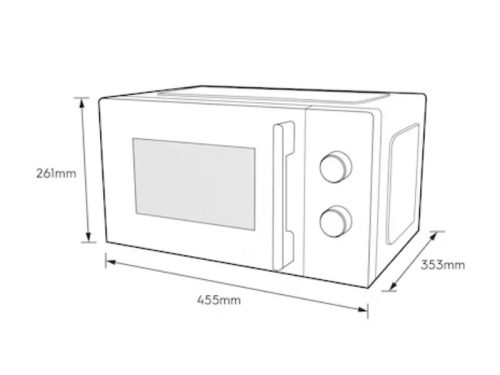 Kích thước lò vi sóng Electrolux EMM20K22B