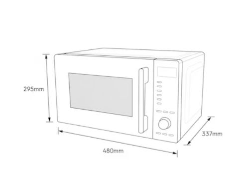 Kích thước lò vi sóng Electrolux EMG23D22B