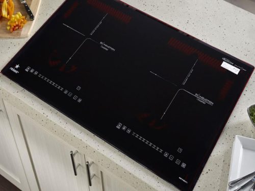 Ảnh thực tế bếp từ đôi Pramie PRMY-2208 lắp âm