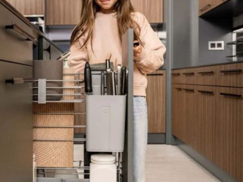 Ảnh thực tế rổ đựng dụng cụ làm bếp 300 mm Hafele 545.13.803