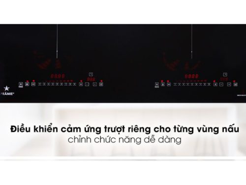 Bảng điều khiển bếp từ đôi Pramie PRMY-2208 lắp âm