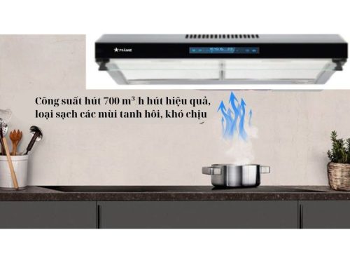 Bảng điều khiển máy hút mùi âm tủ tuần hoàn Pramie CH9B-700 Air