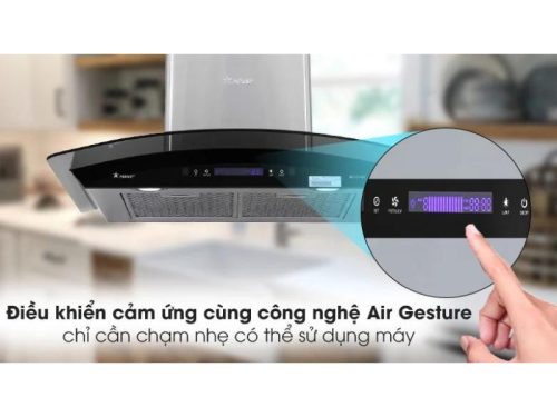 Máy hút mùi áp tường tuần hoàn Pramie AC17-700 Air 3 Bảng điều khiển máy hút mùi áp tường tuần hoàn Pramie AC17-700 Air