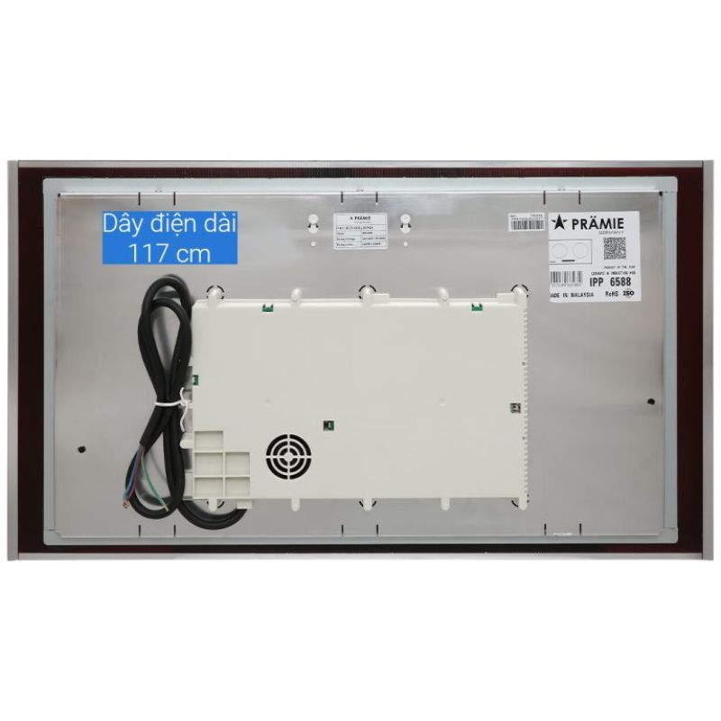 Cấu tạo bếp từ đôi Pramie PRMY-IPP6588 lắp âm Cấu tạo bếp từ đôi Pramie PRMY-IPP6588 lắp âm