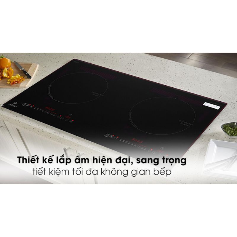 Thiết kế bếp từ đôi Pramie PRMY-2205 lắp âm Thiết kế bếp từ đôi Pramie PRMY-2205 lắp âm
