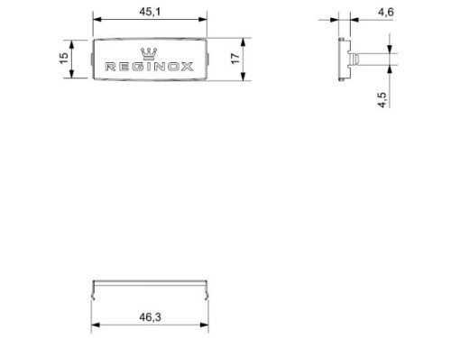 Thiết kế của nắp che phểu rác chậu đá Reginox R35856