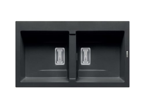 Chậu rửa chén đá 2 hố Elica Pyragranite Kartesio 2B Carbon 70053911