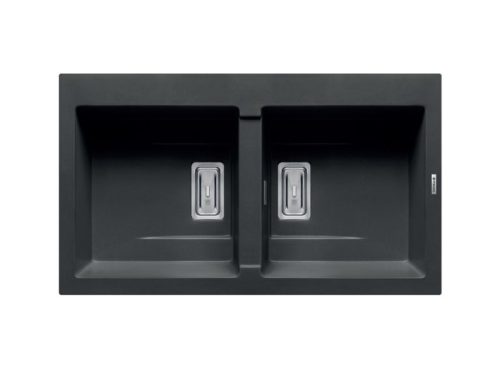 Chậu rửa chén đá 2 hố Elica Pyragranite Kartesio 2B Iron Grey 70054311