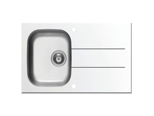 Chậu rửa chén inox 1 hố Elica Concerto 1B 1D – White 109501330