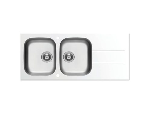 Chậu rửa chén inox 2 hố Elica Concerto 2B 1D – White 109501730