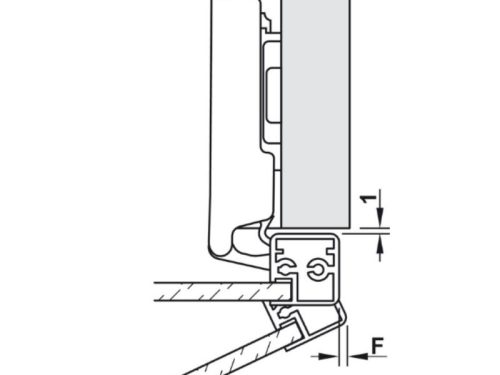 Thiết kế bản lề Metalla SM 110º trùm nửa Hafele 315.26.711