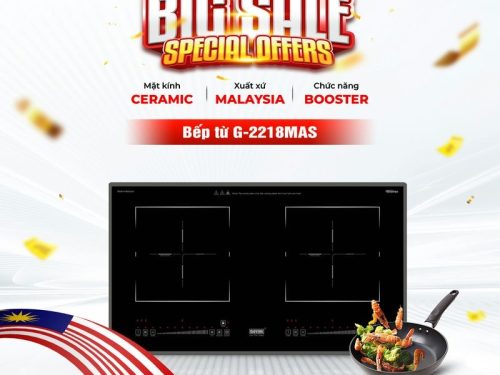 Bếp từ đôi Giovani G-2218 MAS lắp âm