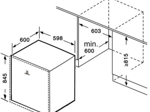 Máy rửa bát bán âm Richborn RDP6085SHS 2 Kích thước máy rửa bát bán âm Richborn RDP6085SHS