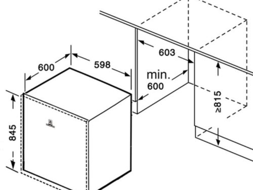 Máy rửa bát bán âm Richborn RDP6085SKB 2 Kích thước máy rửa bát bán âm Richborn RDP6085SKB