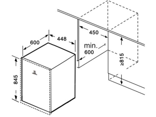 Kích thước máy rửa bát bán âm Richborn RDS4585EMS