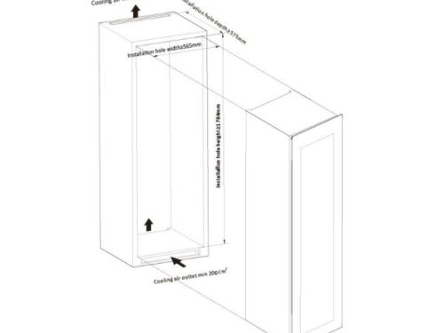 Thiết kế tủ bảo quản rượu âm tủ Malloca MWC-95BI