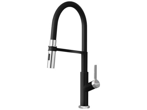 Vòi rửa bát nóng lạnh Konox Tema Black