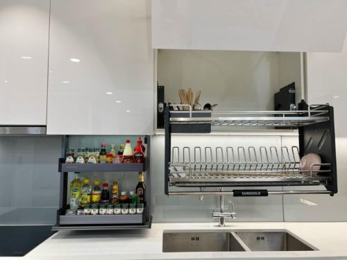 Ảnh thực tế giá bát di động inox 304 nan Oval Eurogold EPV9070Pro