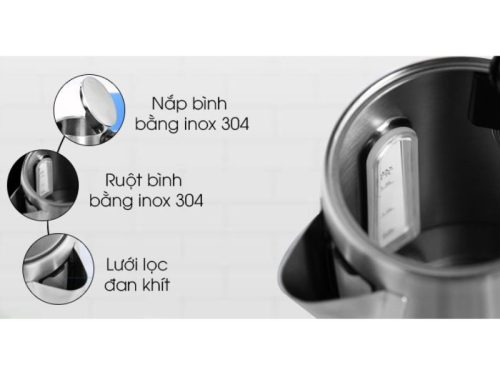 Bên trong Cột hiển thị mực nước Ấm đun nước 1,7L Hafele T-907B 535.43.731