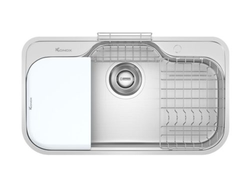 Chậu rửa bát inox 1 hố Konox TARI 9051SR