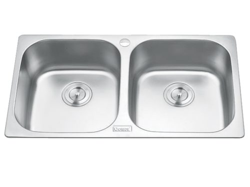Chậu rửa bát inox 2 hố Gorlde GD-5304