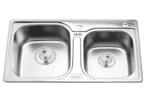 Chậu rửa bát inox 2 hố Gorlde GD-5404